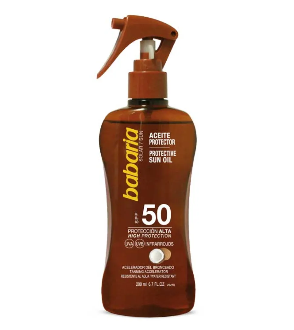Aceite bronceador solar en spray Coco 200ml - SPF50