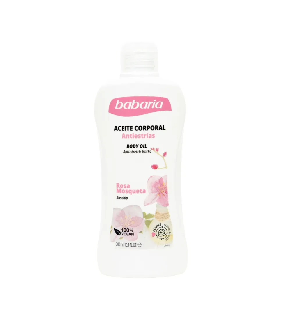 Aceite corporal antiestrías con Rosa Mosqueta