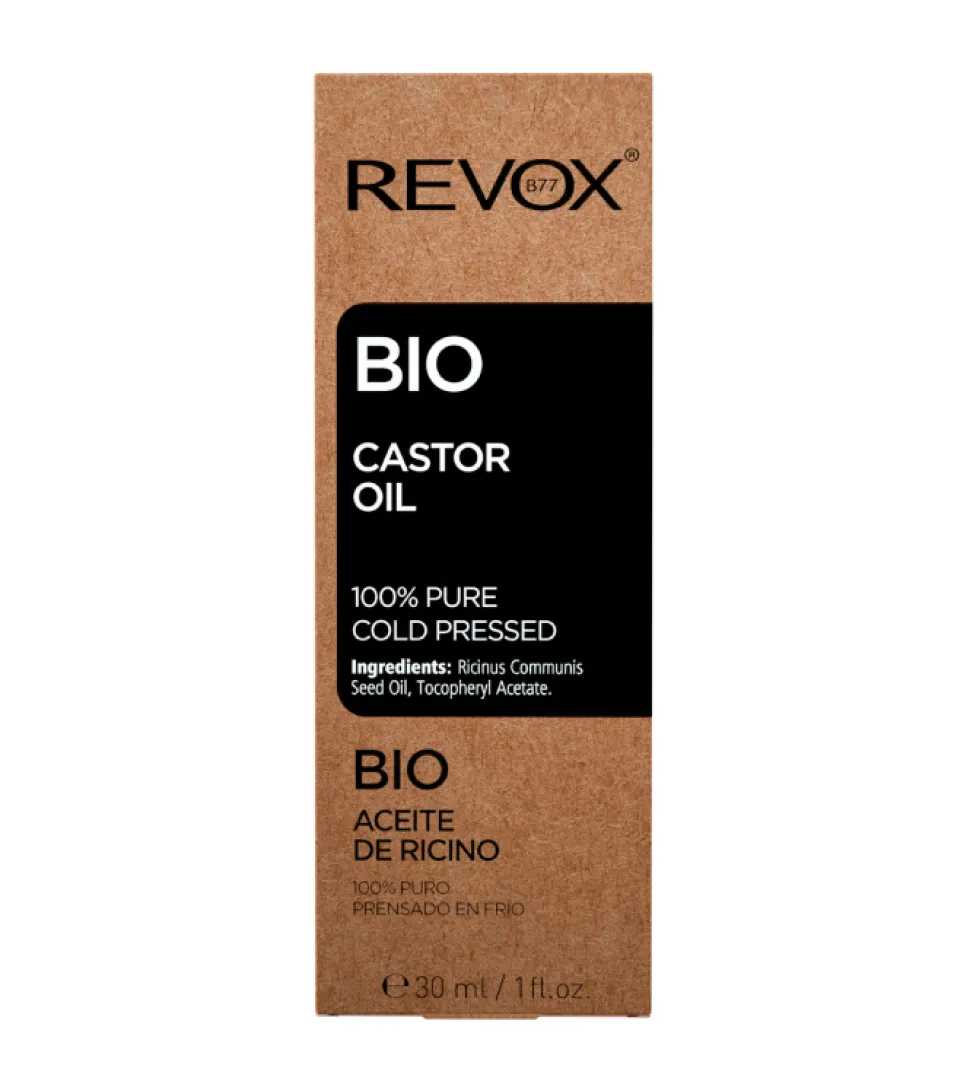 Aceite de ricino 100% puro prensado en frío Bio