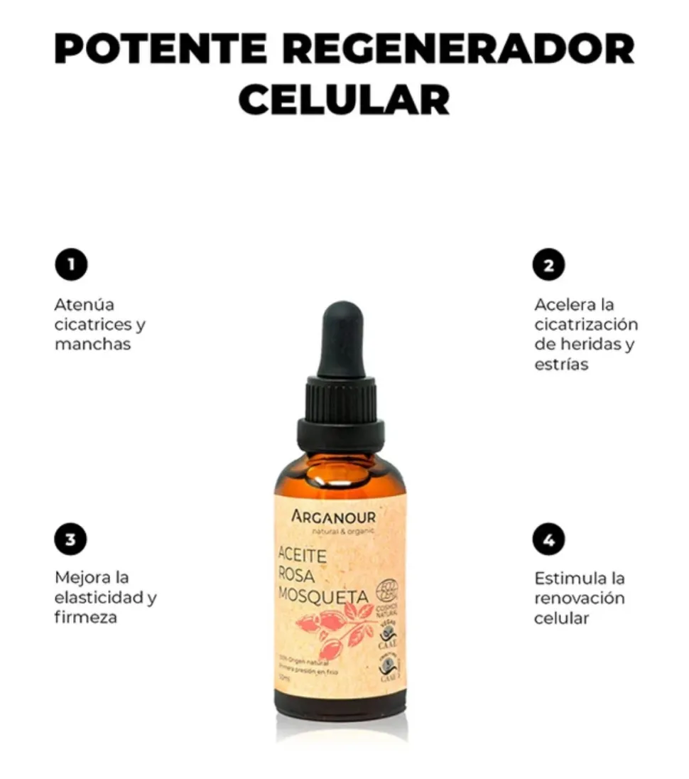 Aceite de rosa mosqueta 100% puro