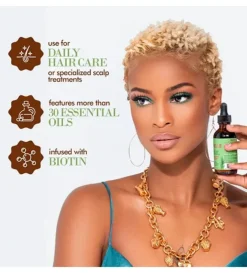 Aceite fortalecedor para el cabello de romero y menta