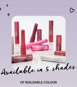Aceite labial sólido con color Twist & Shine - Rosy Glow