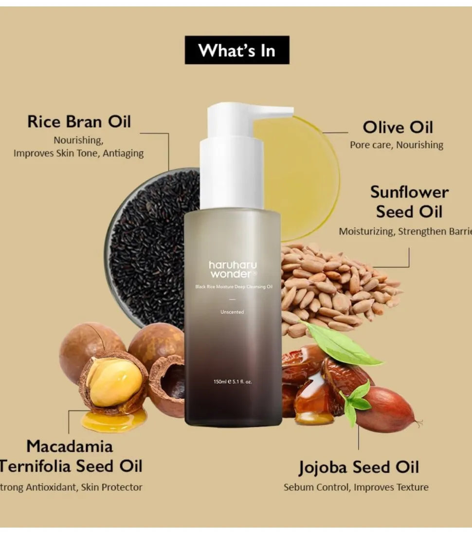 Aceite limpiador Black Rice Deep
