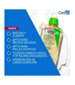 Aceite limpiador espumoso hidratante para piel normal a muy seca - 473ml
