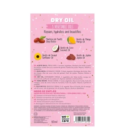 Aceite seco con glitter - Fresa y nata