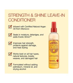 Acondicionador leave-in con aceite de argán Strength & Shine