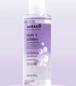 Agrado - Desmaquillante ojos y labios bifásico waterproof - Todo tipo de pieles