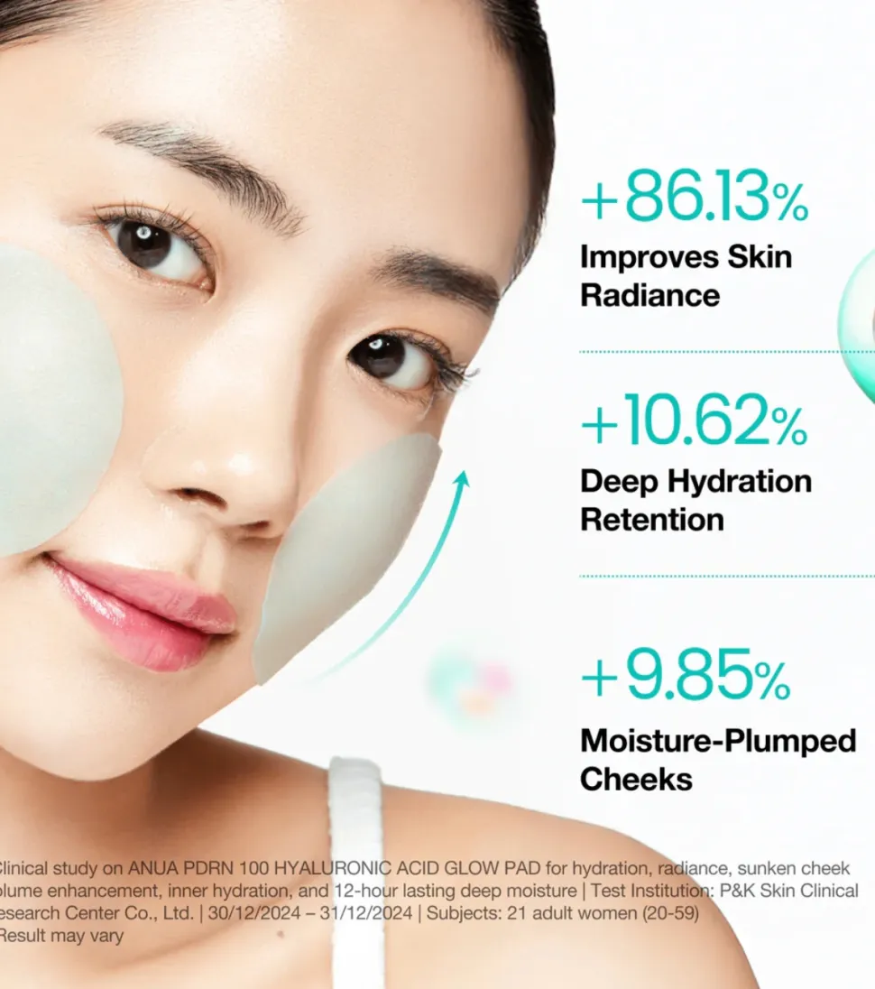 Almohadillas PDRN 100 Hyaluronic Acid Glow formato pads