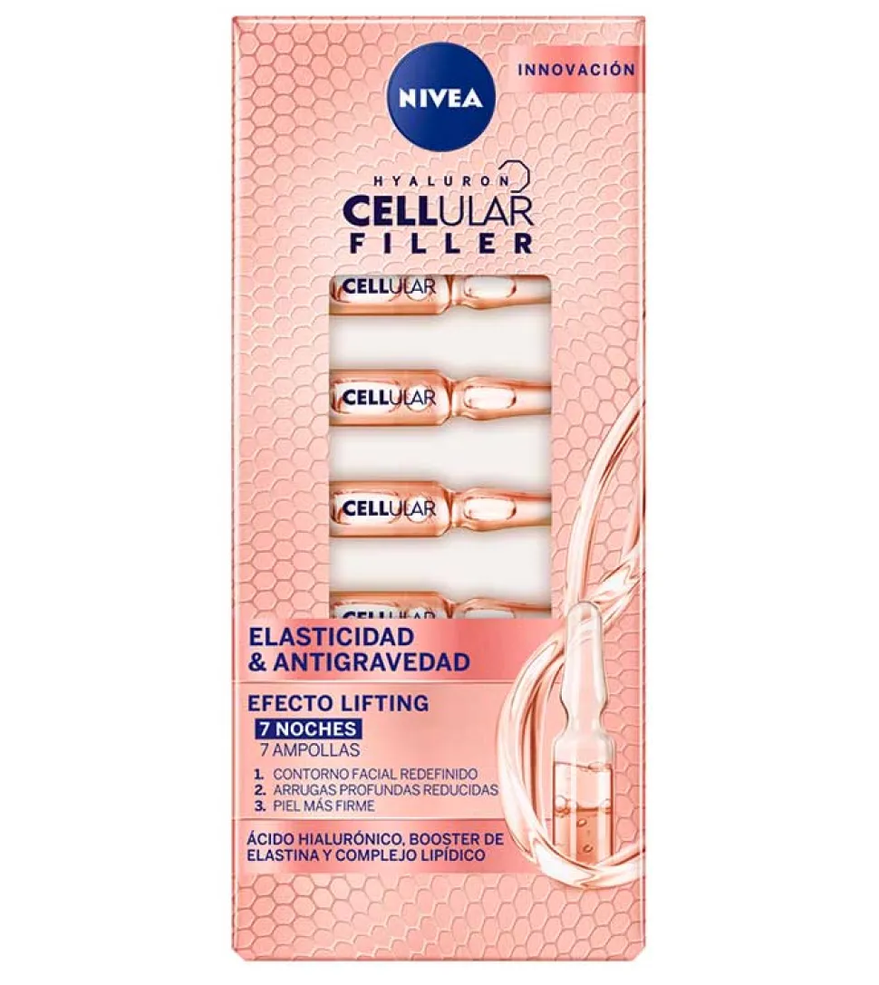 Ampollas elasticidad y antigravedad Hyaluron Cellular Filler