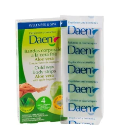Bandas depilatorias corporales cera fria - Aloe Vera