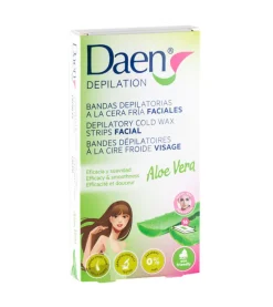 Bandas depilatorias faciales cera fria - Aloe Vera