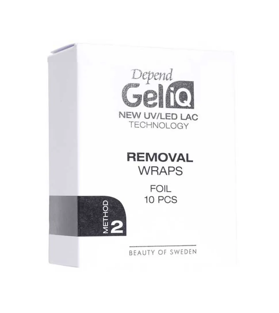 Bandas para quitaesmaltes Gel iQ Removal Wraps Folie Method 2