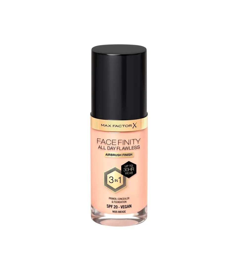 Base de maquillaje Face Finity 3 en 1 - N55: Beige