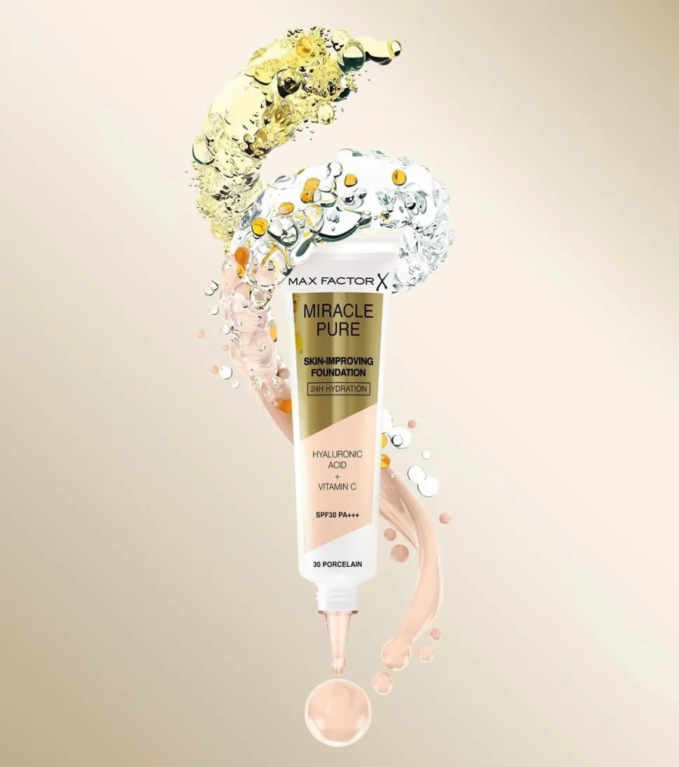 Base de maquillaje hidratación 24H SPF30 Miracle Pure - 85: Caramel
