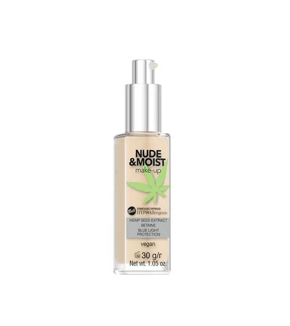 Base de Maquillaje Hipoalergénica Nude & Moist - 04: Natural Tan