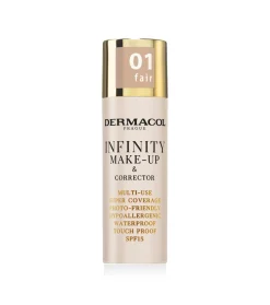 Base de maquillaje y corrector 2 en 1 Infinity - 01: Fair