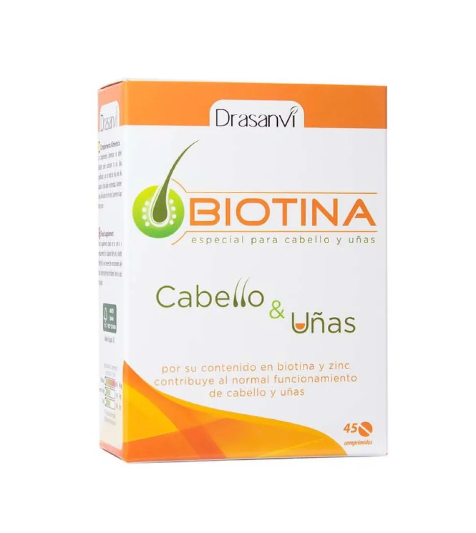 Biotina 400mg especial para cabello y uñas 45 comprimidos