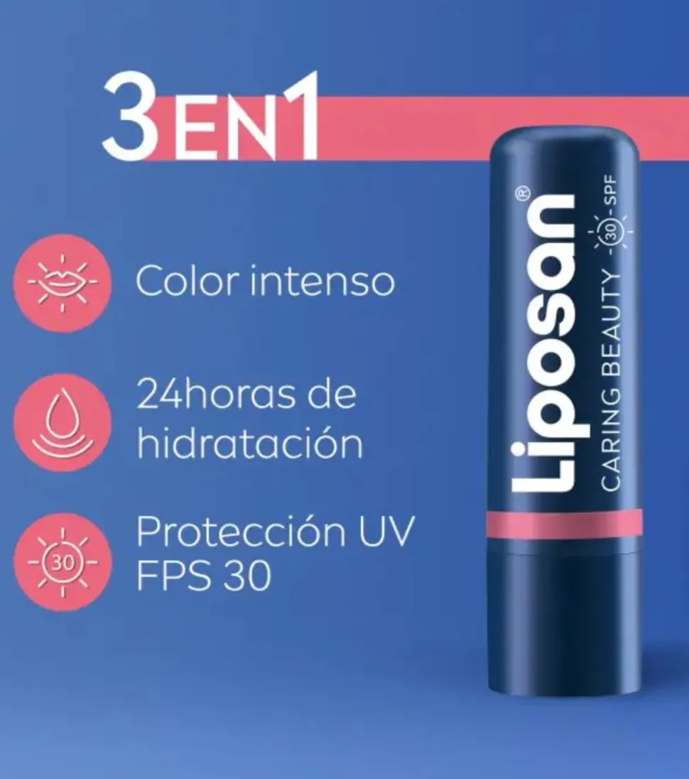 Bálsamo con color para labios y mejillas Caring Beauty - Nude Pink