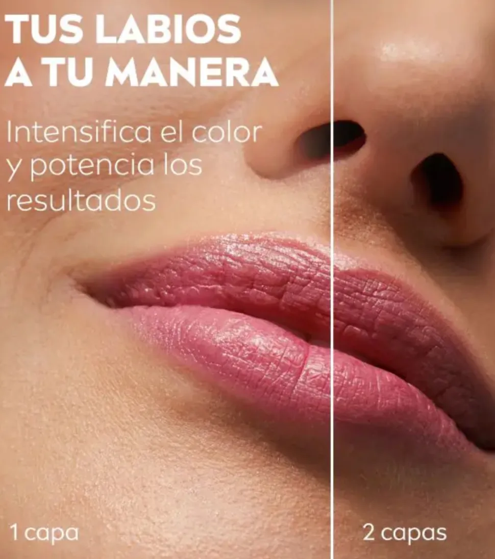 Bálsamo con color para labios y mejillas Caring Beauty - Nude Pink