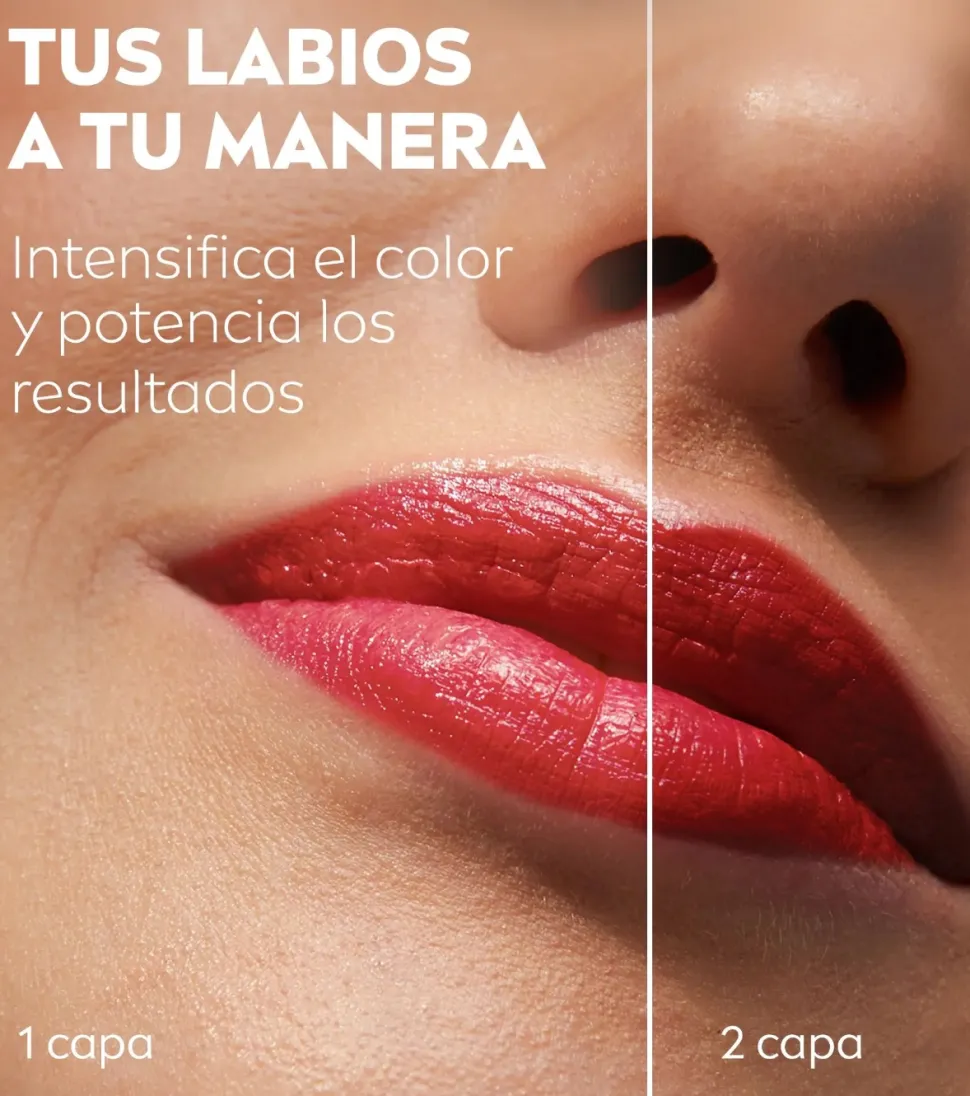Bálsamo con color para labios y mejillas Caring Beauty - Red