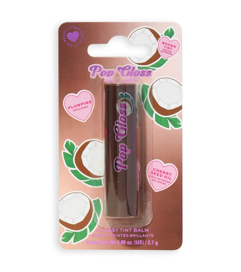 Bálsamo labial Pop Gloss - Coconut Brown
