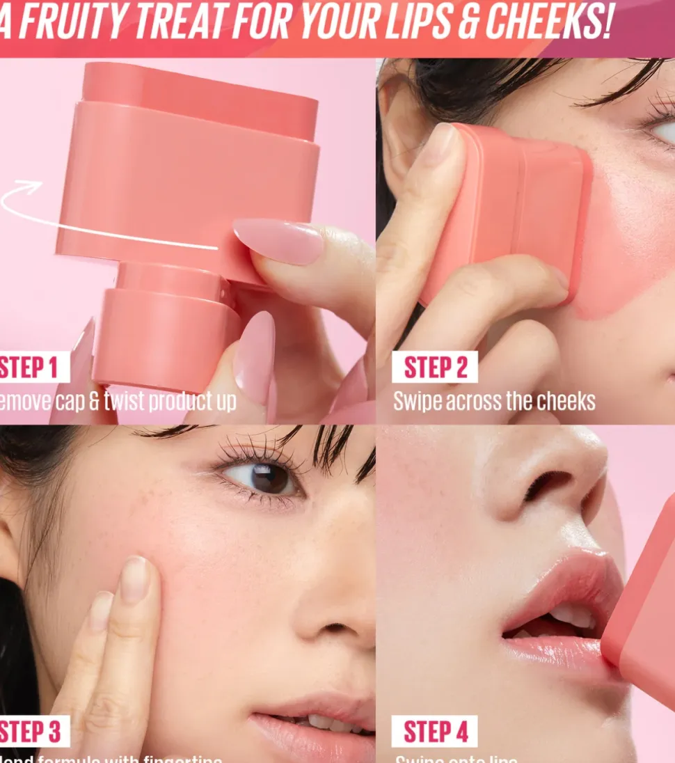 Bálsamo multi-stick para labios y mejillas Dewy Bar - Grapefruit Gelato