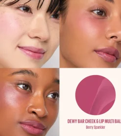 Bálsamo multi-stick para labios y mejillas Dewy Bar - Berry Sparkler