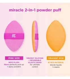 Borla multiusos de doble cara Miracle 2-in-1 Powder Puff