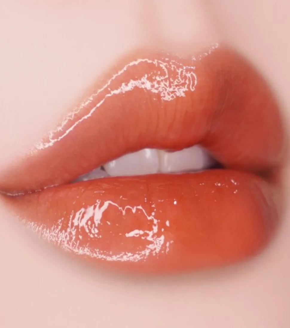 Brillo de labios efecto plump Sisua Popcorn Syrup - No.2 Mango Caramel