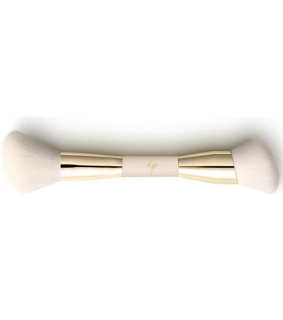 Brocha doble de maquillaje crema y polvo - 01