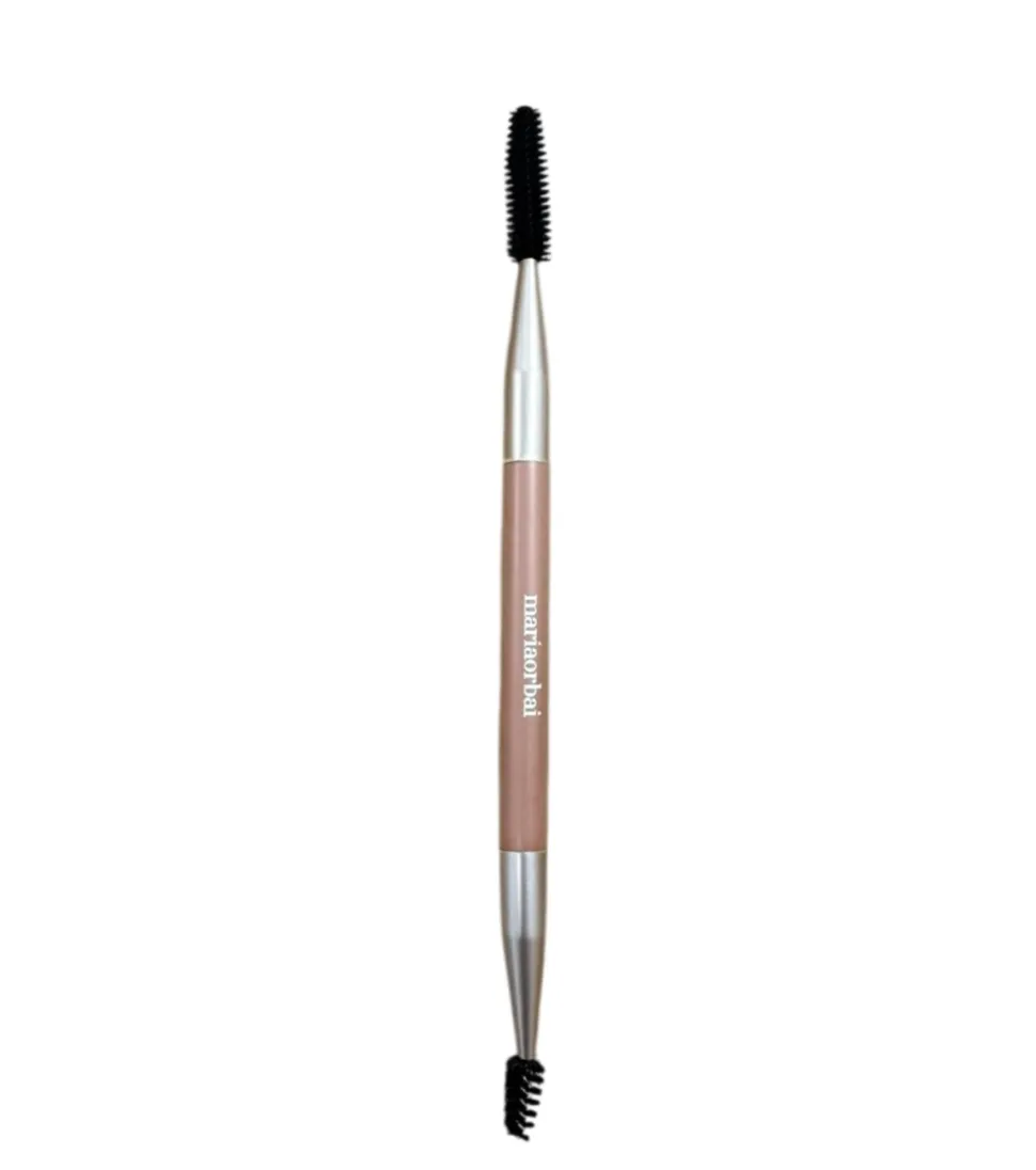 Brocha doble para cejas y pestañas Soft Vegan Brush Brownie