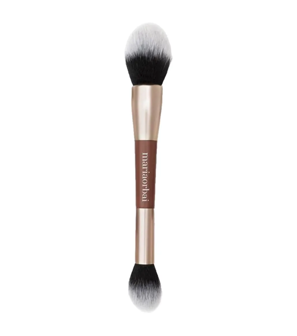 Brocha doble para rostro Soft Vegan Brush Brownie - MO. 02