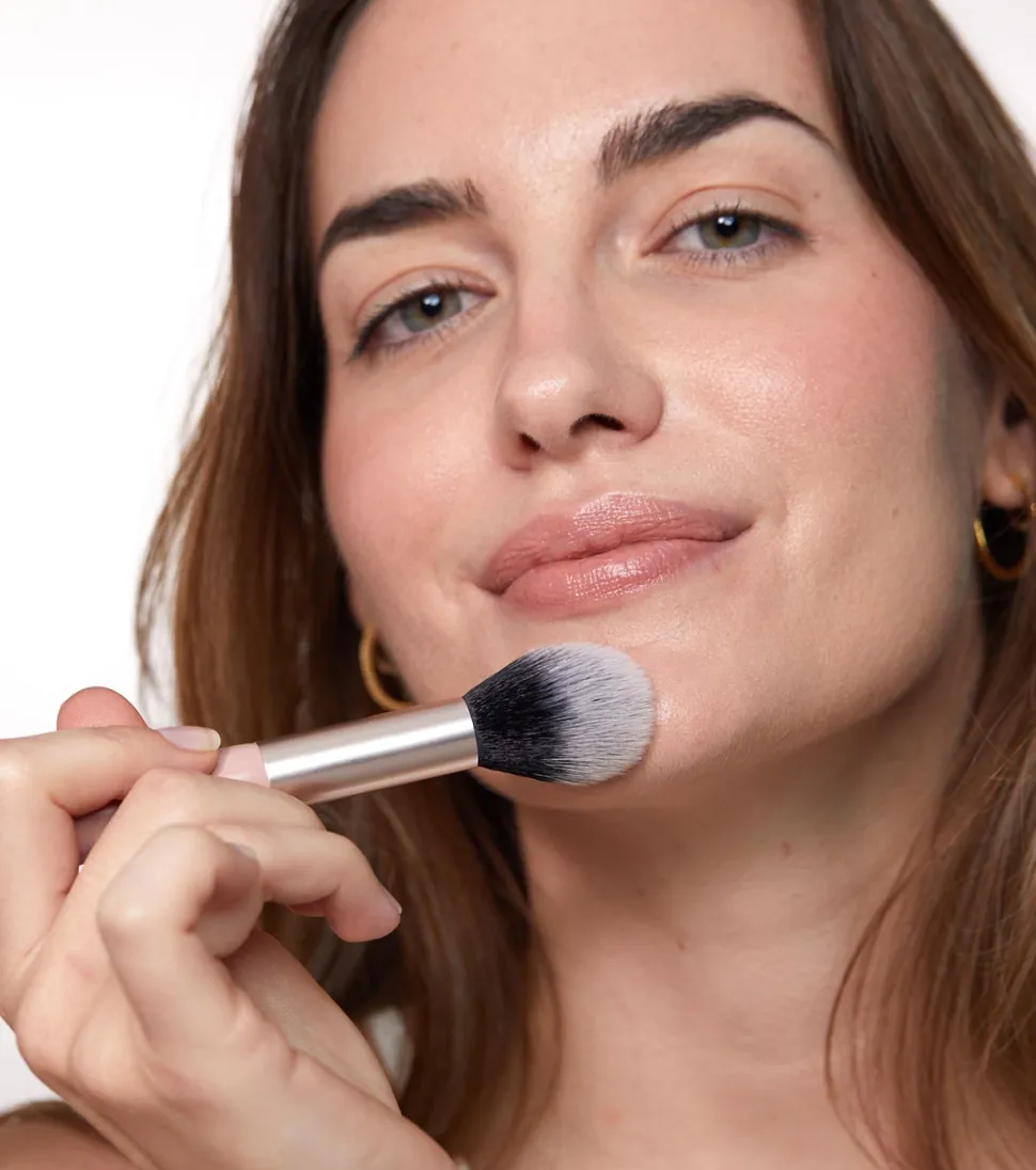 Brocha doble para rostro Soft Vegan Brush - MO. 02