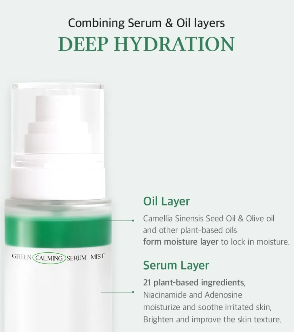 Bruma calmante Green Serum Mist