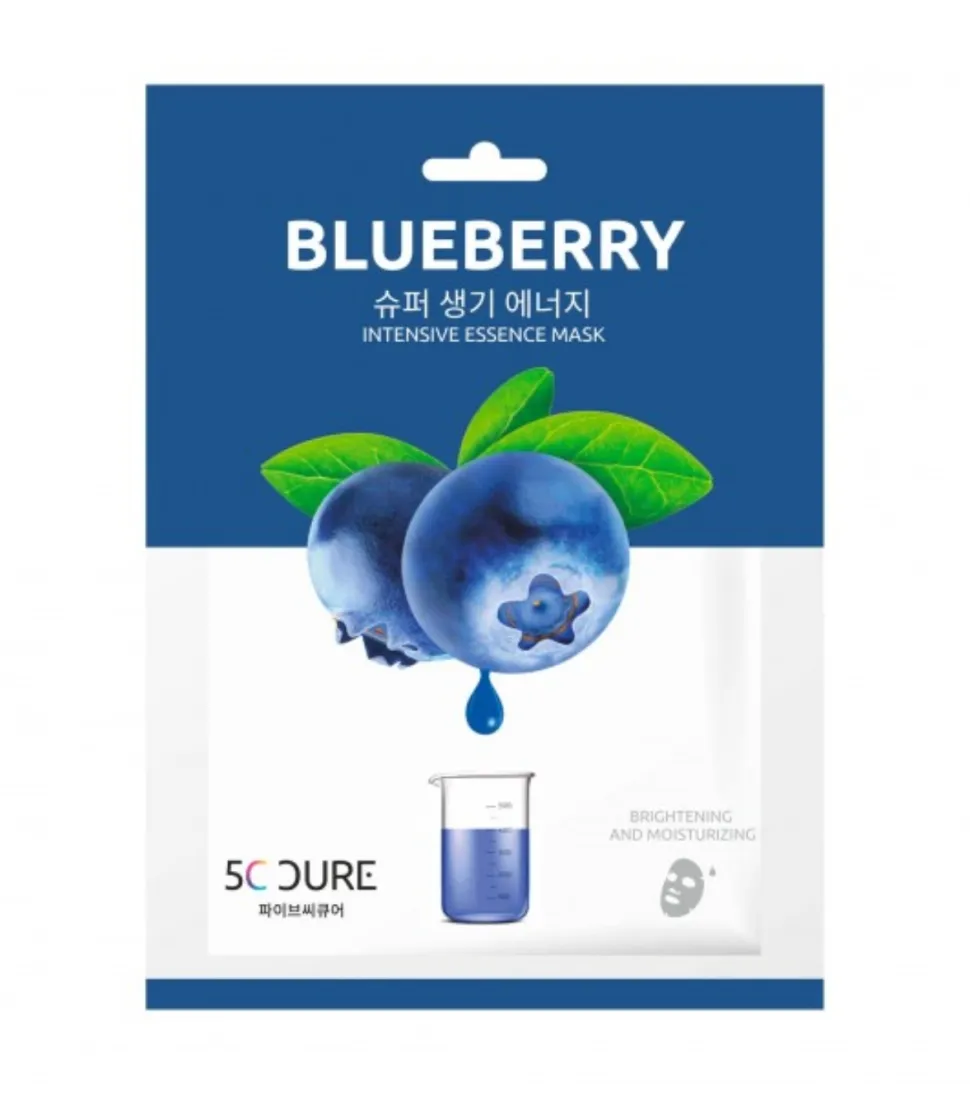 *5C Cure* - Mascarilla facial iluminadora - Blueberry