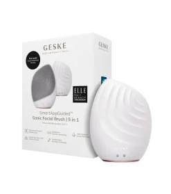 Cepillo limpiador y masajeador facial Sonic 5 en 1 - White Rose Gold