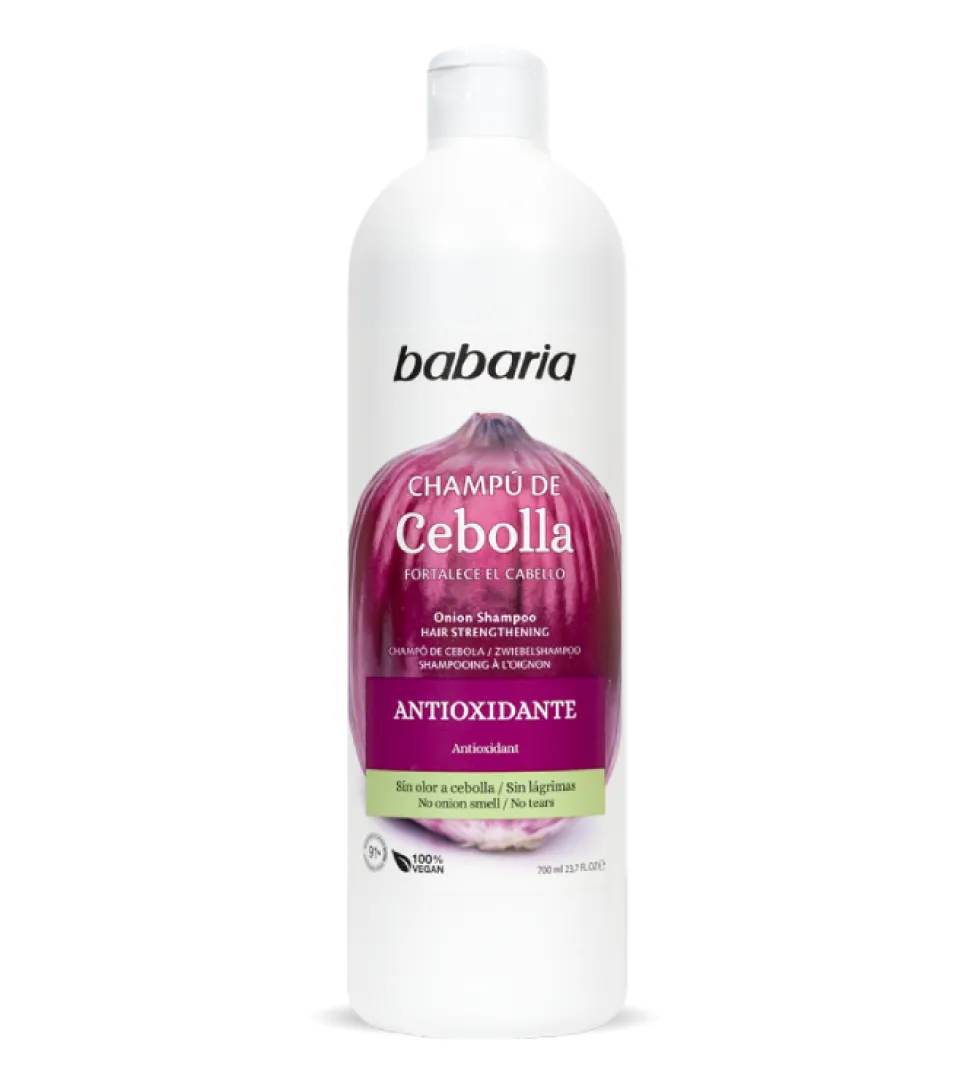 Champú antioxidante de cebolla