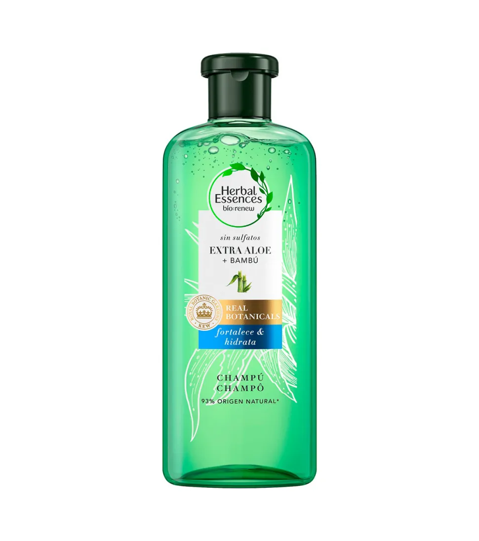 Champú fortalece e hidrata con Extra de Aloe + Bambú 380ml