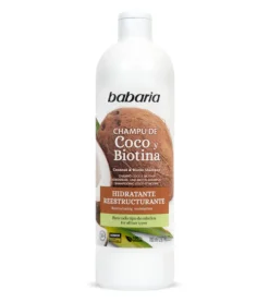 Champú hidratante reestructurante de coco y biotina