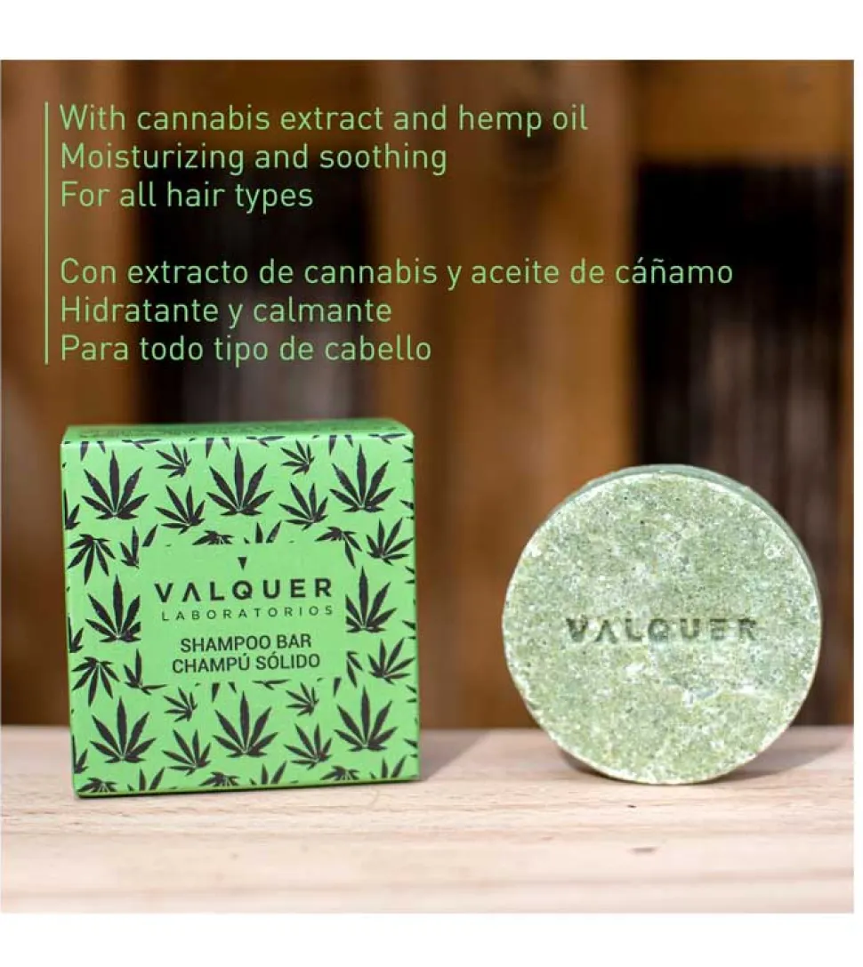 Champú sólido Hemp - Extracto de cannabis y aceite de cáñamo