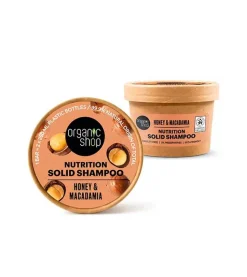 Champú sólido nutritivo - Miel y macadamia
