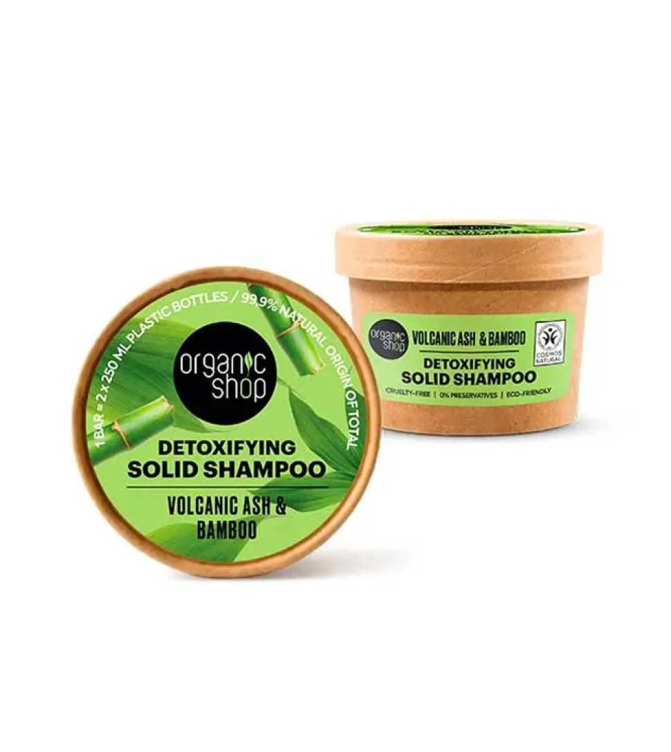Champú sólido voluminizador - Cenizas volcánicas y bambú