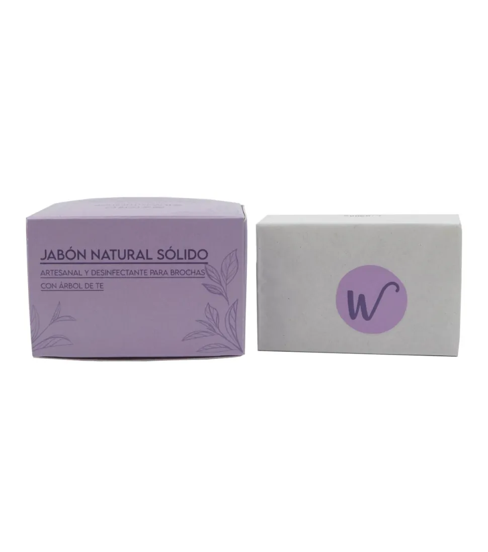 *Colección Calma* - Jabón natural sólido para brochas artesanal y desinfectante con árbol de té