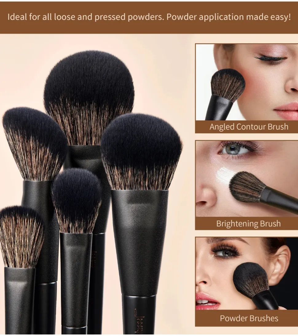 *Collection III* - Set de brochas con caja - Elegant Black