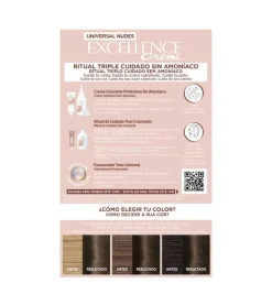 Coloración Excellence Creme Universal Nudes - 6U: Rubio Oscuro