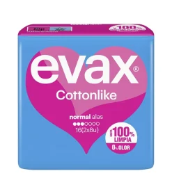 Compresas normal alas Cottonlike - 16 unidades