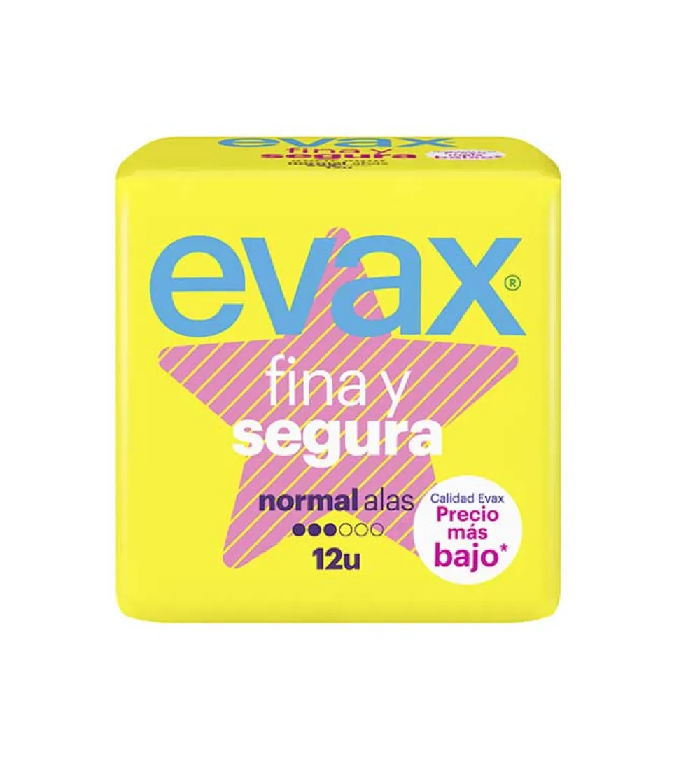 Compresas normal alas Fina y Segura - 12 unidades