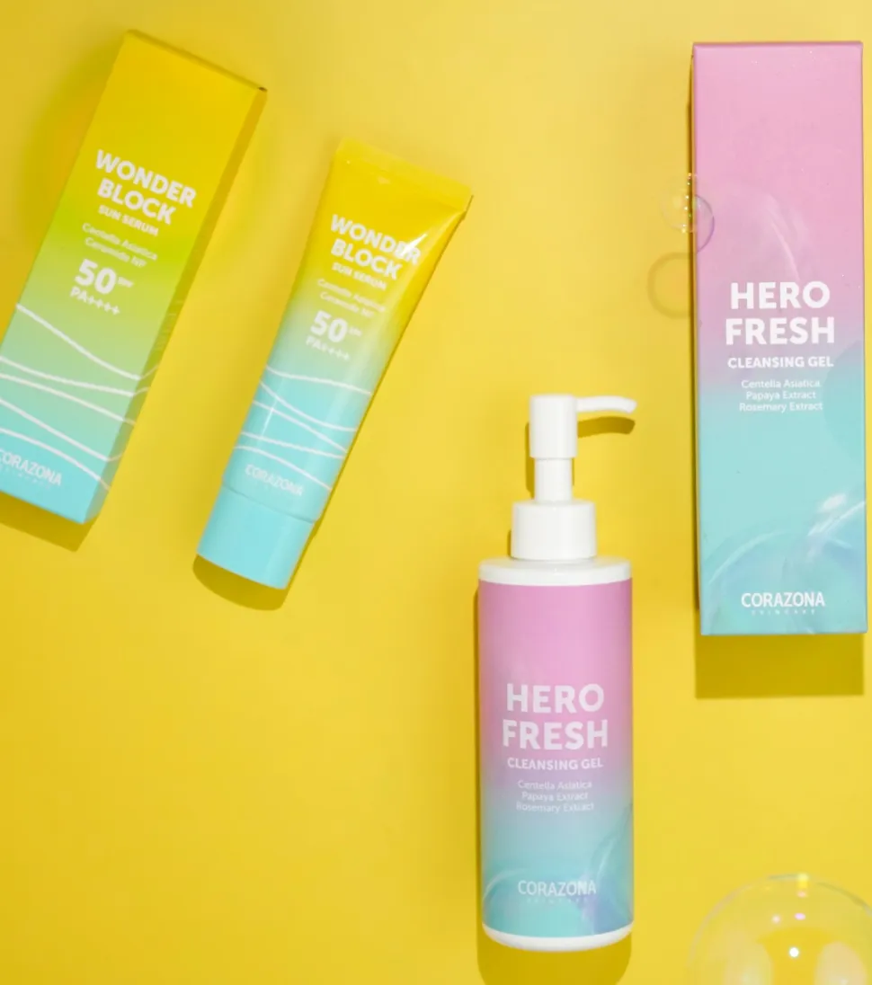 CORAZONA Skincare - Gel limpiador facial Hero Fresh