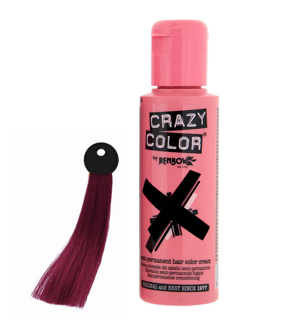 CRAZY COLOR Nº 61 - Crema colorante para el cabello - Burgundy 100ml