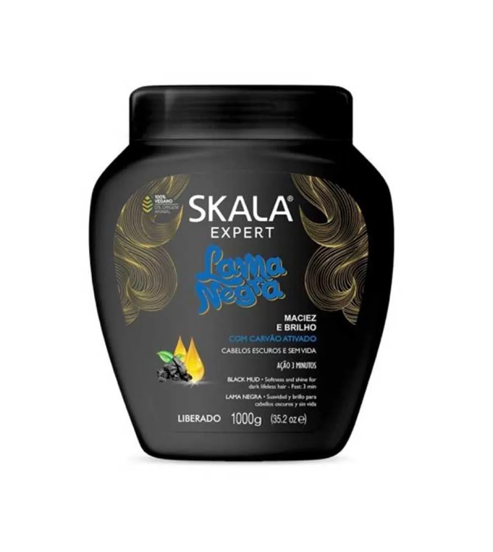 Crema acondicionadora Lama Negra 1kg - Cabellos oscuros y sin brillo
